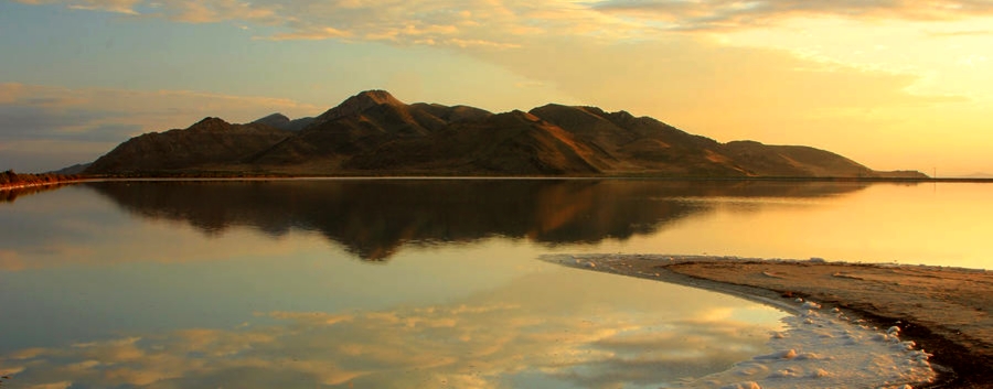 Great Salt Lake, Utah, USA - Velké Solné jezero v Utahu